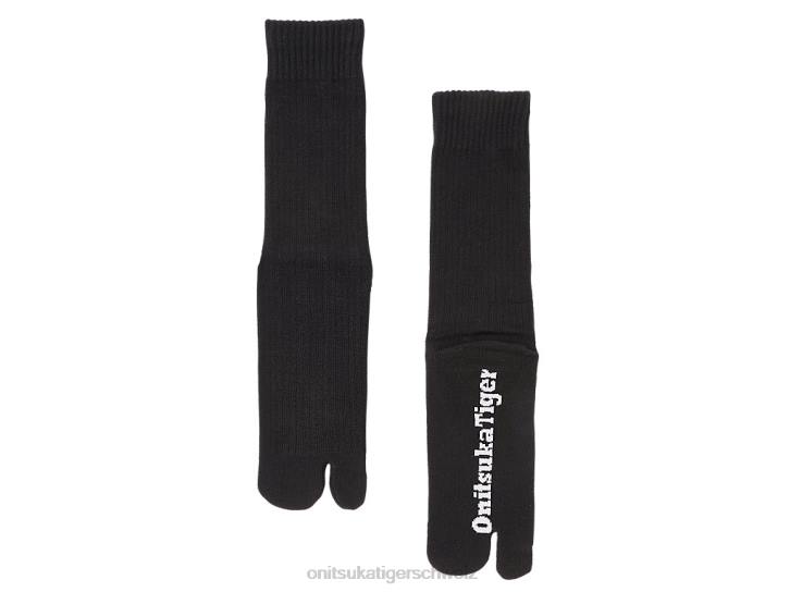 Onitsuka Tiger mittlere Socken unisex Schwarz 8X88507 Zubehör