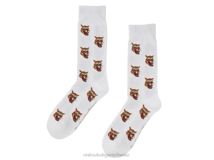Onitsuka Tiger mittlere Socken unisex Weiß 8X88496 Zubehör