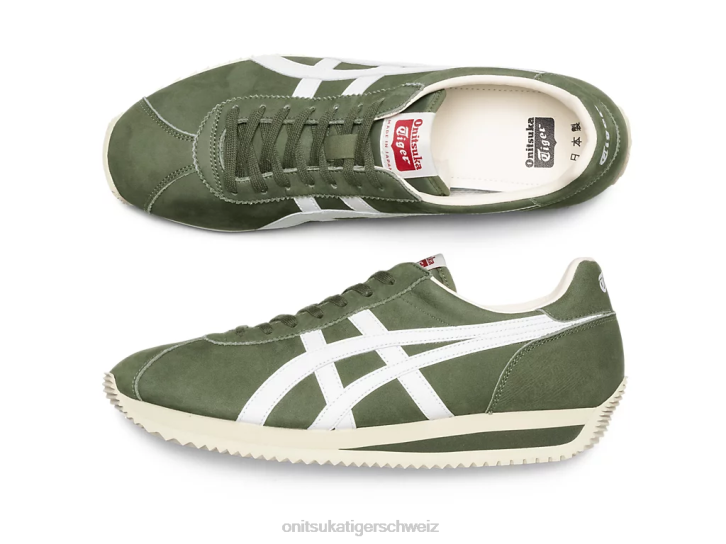 Onitsuka Tiger moal 77 nm unisex bronzegrün/weiß 8X88173 Schuhe