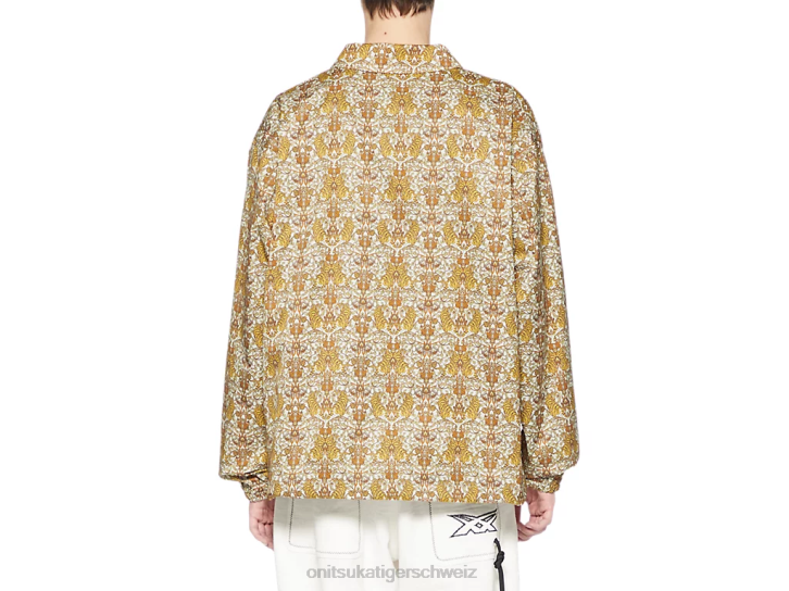 Onitsuka Tiger p Coach-Jacke Männer cremefarben 8X88406 Kleidung