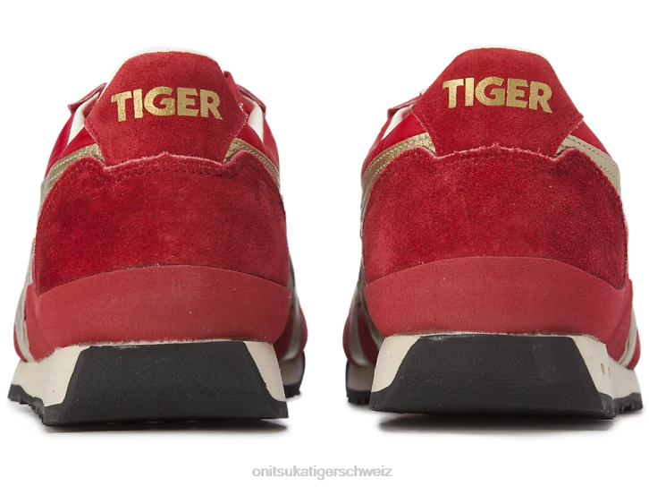 Onitsuka Tiger ultimative 81 nm unisex klassisches Rot/reines Gold 8X8860 Schuhe