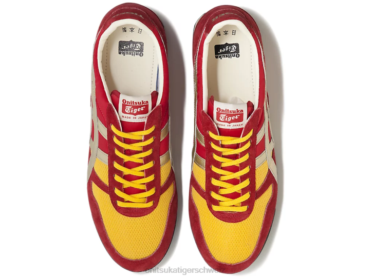 Onitsuka Tiger ultimative 81 nm unisex klassisches Rot/reines Gold 8X8860 Schuhe