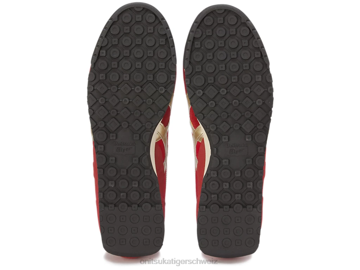 Onitsuka Tiger ultimative 81 nm unisex klassisches Rot/reines Gold 8X8860 Schuhe