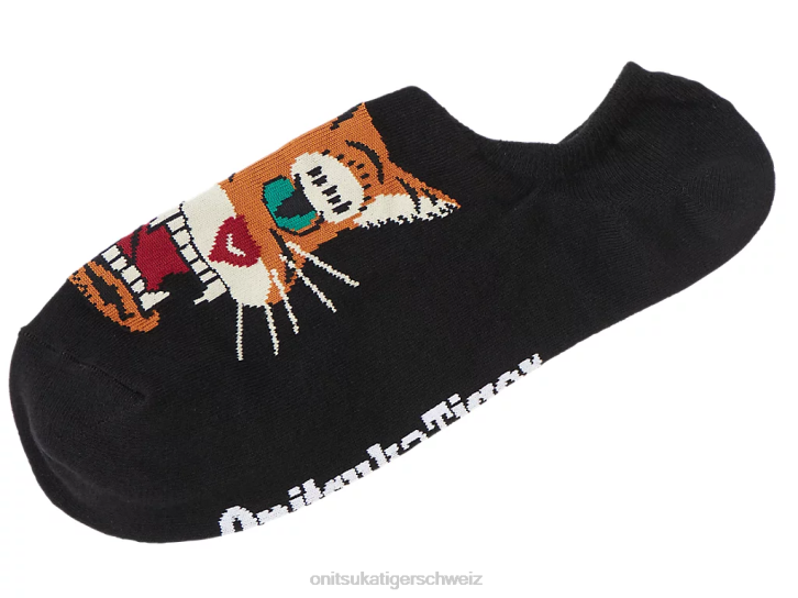 Onitsuka Tiger unsichtbare Socken unisex Schwarz 8X88488 Zubehör