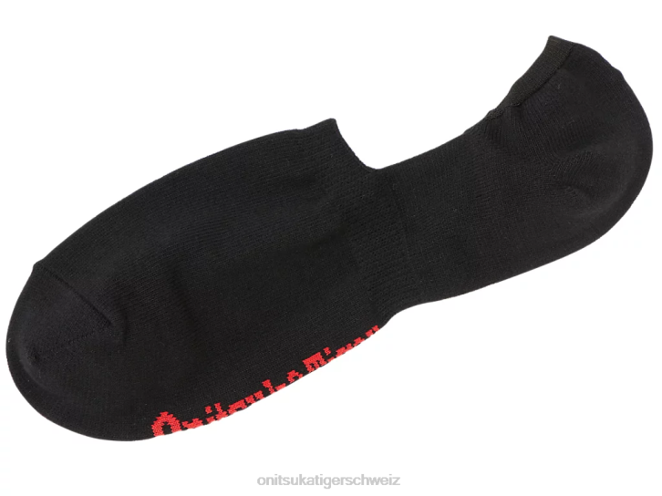 Onitsuka Tiger unsichtbare Socken unisex Schwarz Rot 8X88499 Zubehör