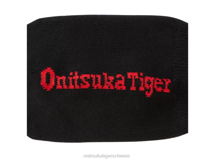 Onitsuka Tiger unsichtbare Socken unisex Schwarz Rot 8X88499 Zubehör