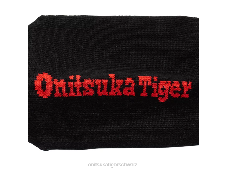Onitsuka Tiger unsichtbare Socken unisex Schwarz Rot 8X88530 Zubehör