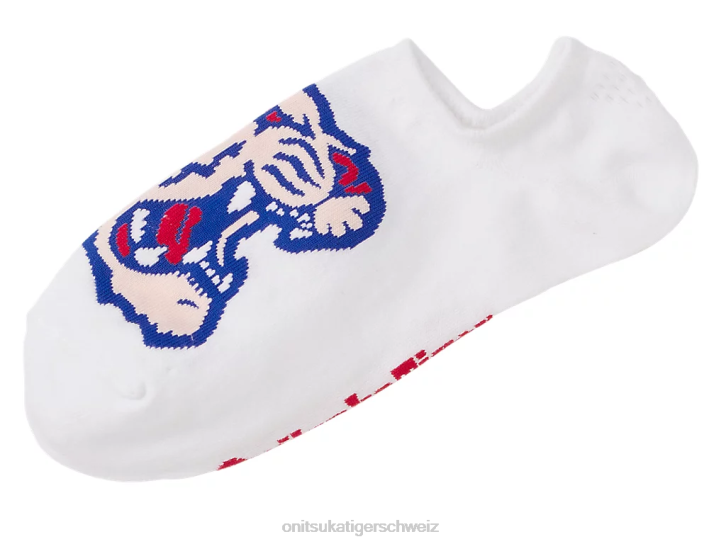 Onitsuka Tiger unsichtbare Socken unisex Weiß 8X88489 Zubehör