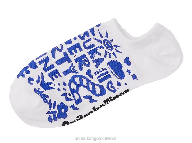 Onitsuka Tiger unsichtbare Socken unisex Weiß 8X88497 Zubehör