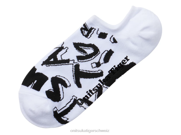 Onitsuka Tiger unsichtbare Socken unisex Weiß 8X88526 Zubehör