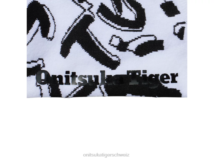 Onitsuka Tiger unsichtbare Socken unisex Weiß 8X88526 Zubehör