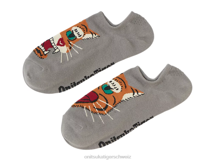 Onitsuka Tiger unsichtbare Socken unisex grau meliert 8X88491 Zubehör