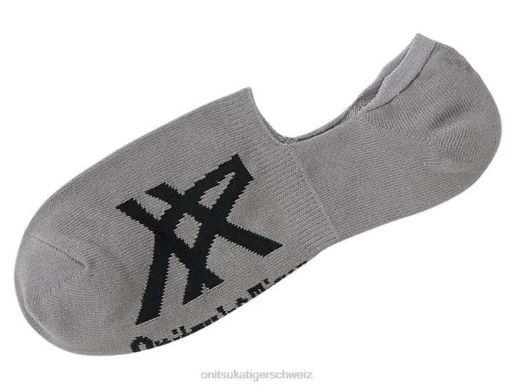 Onitsuka Tiger unsichtbare Socken unisex grau schwarz 8X88485 Zubehör