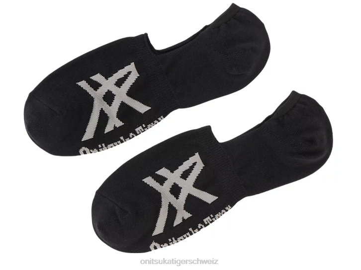 Onitsuka Tiger unsichtbare Socken unisex schwarz/grau meliert 8X88484 Zubehör