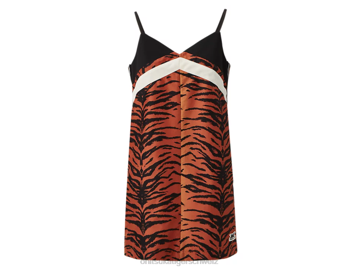 Onitsuka Tiger ws-Kleid Frauen Braun schwarz 8X88614 Kleidung