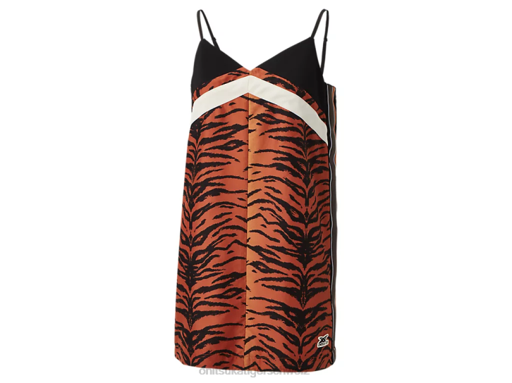 Onitsuka Tiger ws-Kleid Frauen Braun schwarz 8X88614 Kleidung