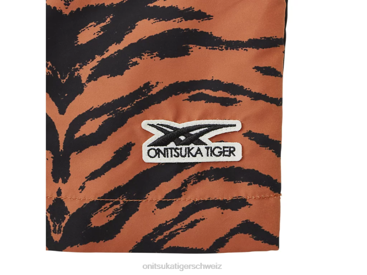 Onitsuka Tiger ws-Kleid Frauen Braun schwarz 8X88614 Kleidung