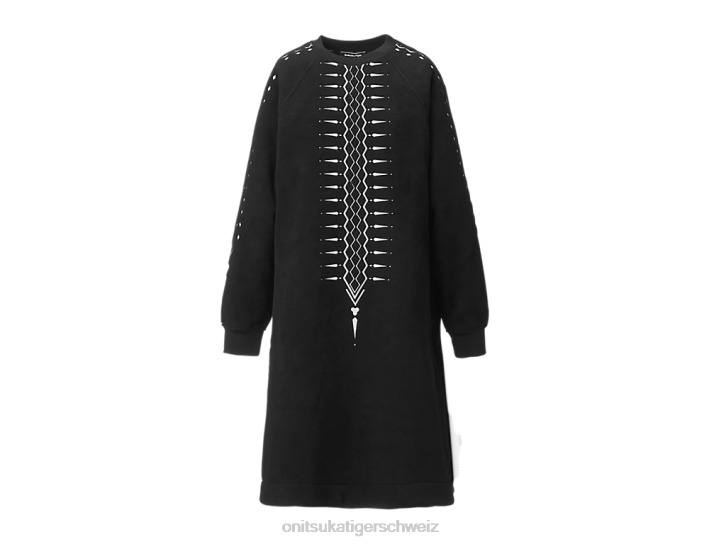 Onitsuka Tiger ws-Kleid Frauen Schwarz-Weiss 8X88608 Kleidung