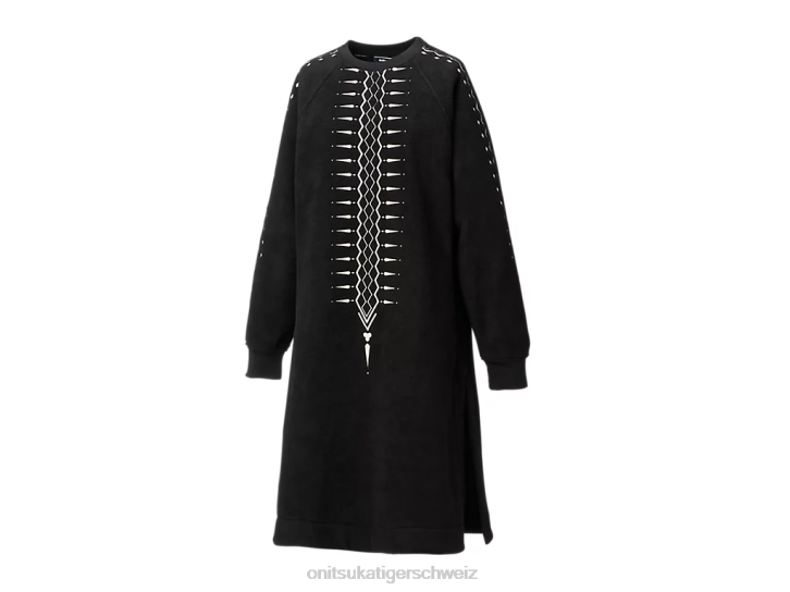 Onitsuka Tiger ws-Kleid Frauen Schwarz-Weiss 8X88608 Kleidung