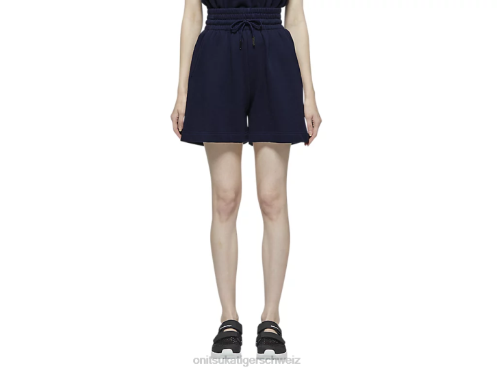 Onitsuka Tiger ws-Shorts Frauen dunkles Marineblau 8X88613 Kleidung
