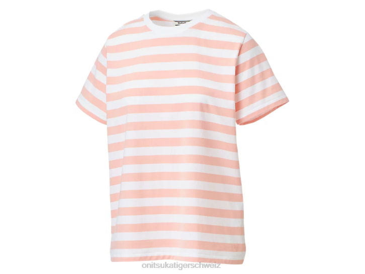 Onitsuka Tiger ws T-Shirt Frauen gemütliches Rosa 8X88615 Kleidung