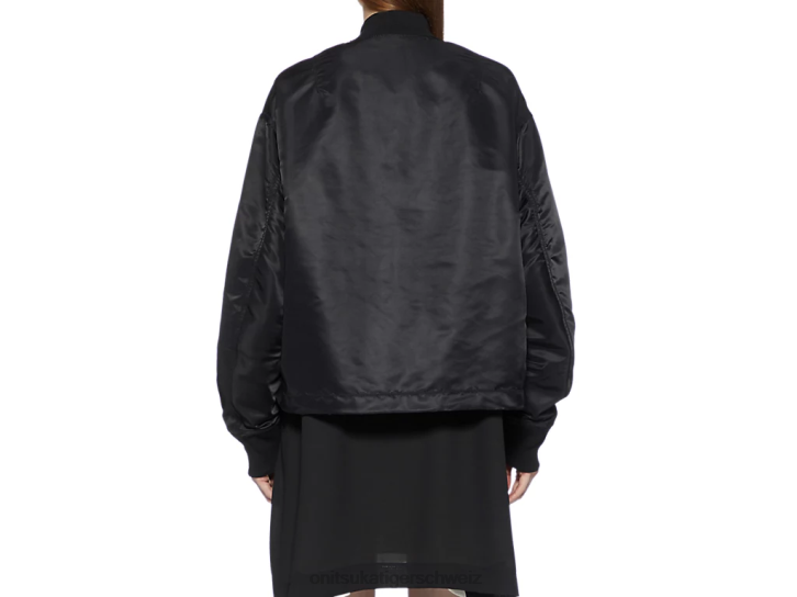 Onitsuka Tiger ws bomberjacke Frauen Schwarz 8X88595 Kleidung