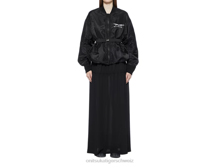 Onitsuka Tiger ws bomberjacke Frauen Schwarz 8X88595 Kleidung