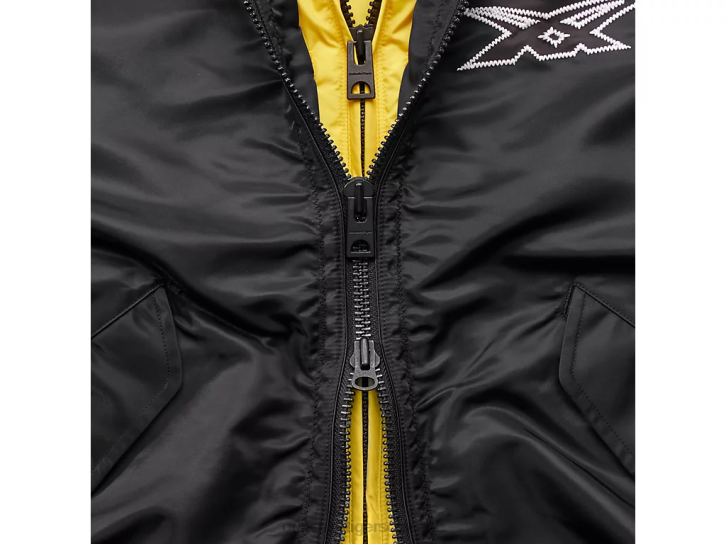 Onitsuka Tiger ws bomberjacke Frauen Schwarz 8X88595 Kleidung