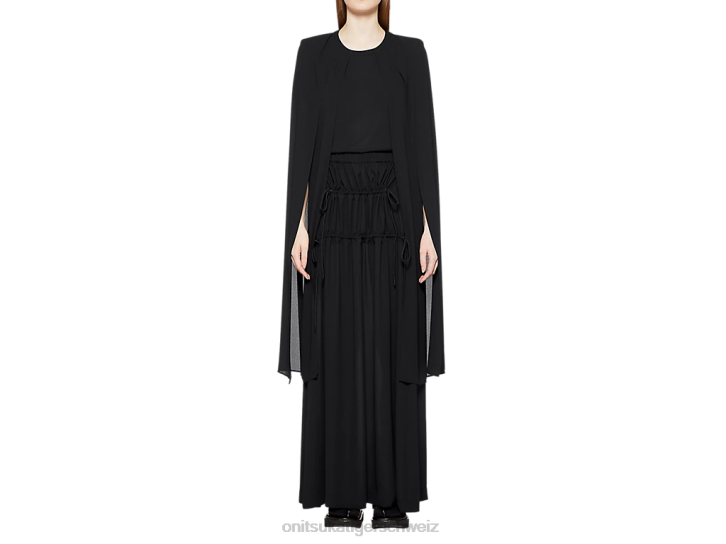 Onitsuka Tiger ws langer Rock Frauen Schwarz 8X88596 Kleidung