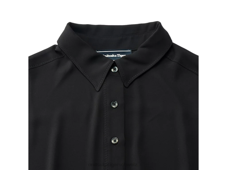 Onitsuka Tiger ws langes Kleid Frauen Schwarz 8X88599 Kleidung