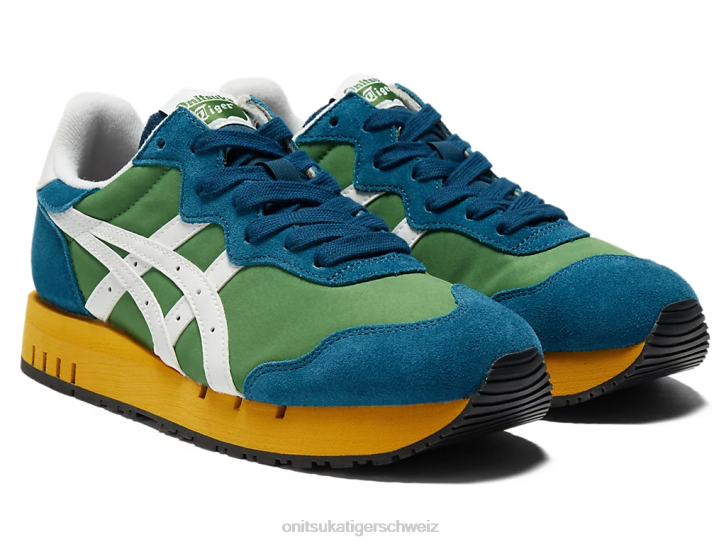 Onitsuka Tiger x-Kaliber unisex Spinat grün/weiß 8X8810 Schuhe