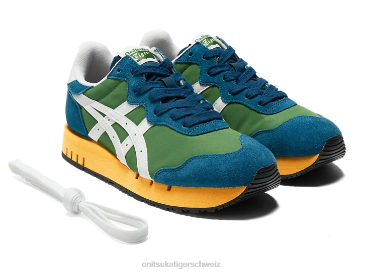 Onitsuka Tiger x-Kaliber unisex Spinat grün/weiß 8X8810 Schuhe