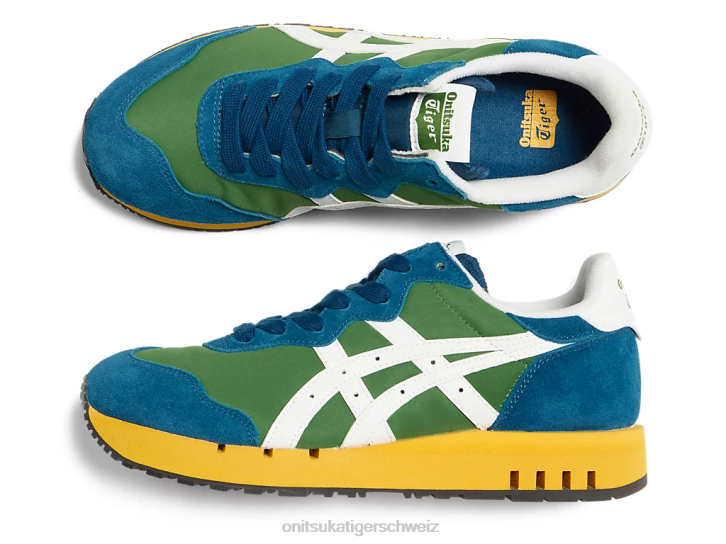 Onitsuka Tiger x-Kaliber unisex Spinat grün/weiß 8X8810 Schuhe