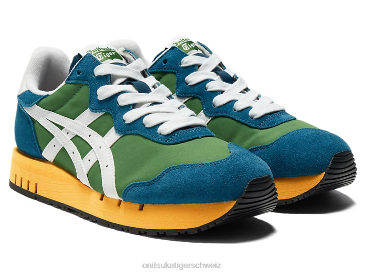 Onitsuka Tiger x-Kaliber unisex Spinat grün/weiß 8X8810 Schuhe