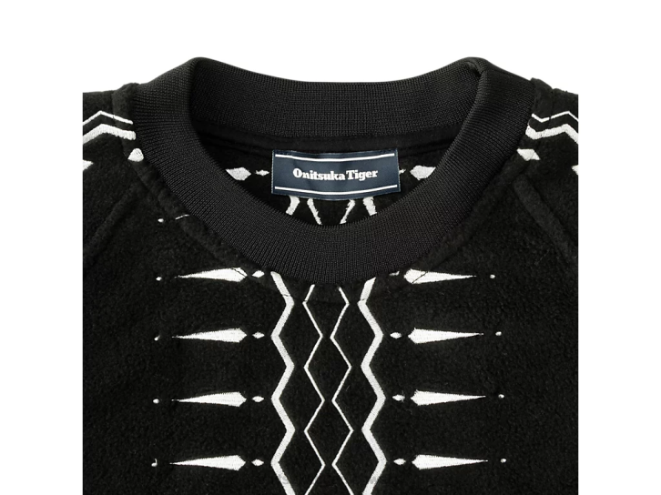 Onitsuka Tiger übergroßes Oberteil Männer Schwarz-Weiss 8X88429 Kleidung