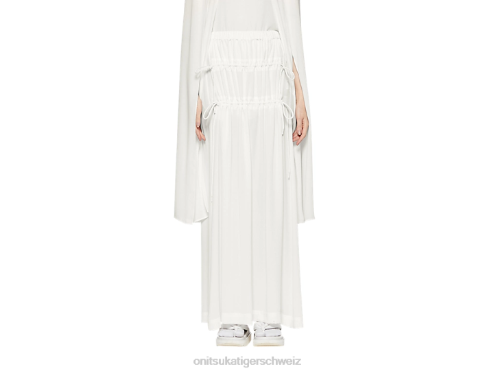 Onitsuka Tiger ws langer Rock Frauen Weiß 8X88585 Kleidung