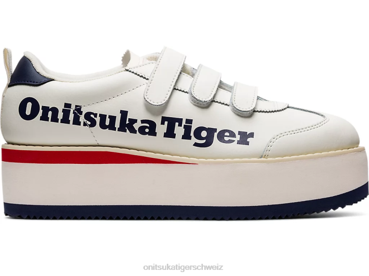 Onitsuka Tiger Delegation Chunk w Frauen Creme/Peacoat 8X88582 Schuhe
