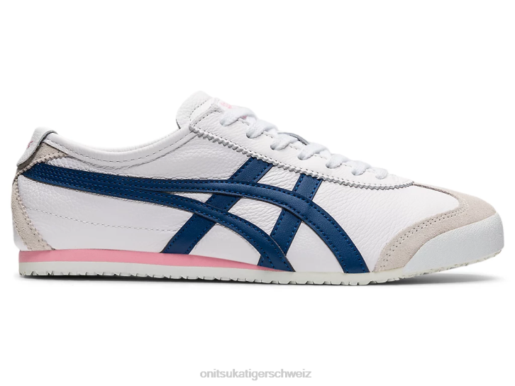 Onitsuka Tiger Mexiko 66 Frauen Weiß/Unabhängigkeitsblau 8X88584 Schuhe