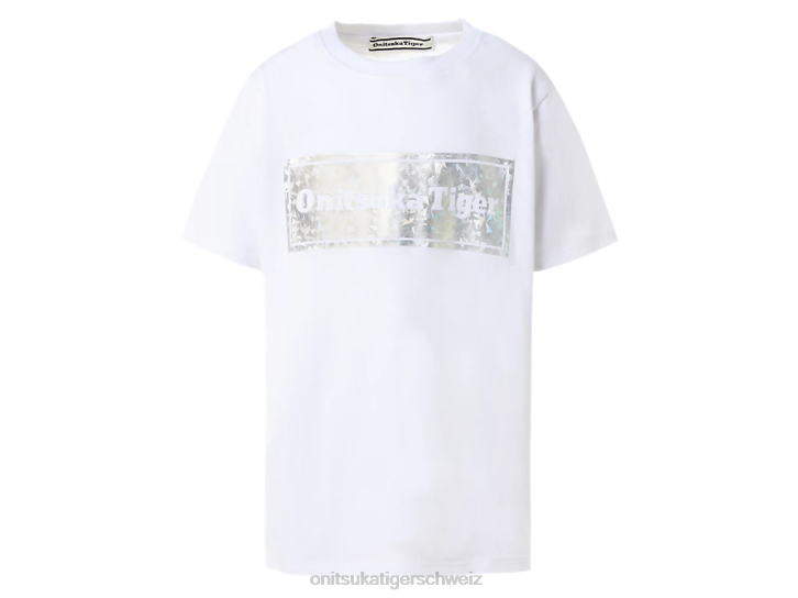 Onitsuka Tiger Grafik-T-Shirt Kinder echt weiß 8X88680 Kleidung