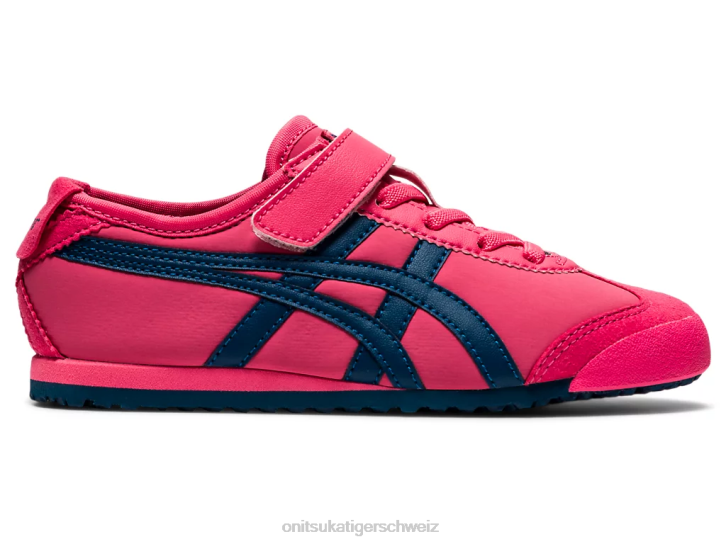 Onitsuka Tiger Mexiko 66 Kinder Rosa Cameo/Makoblau 8X88647 Schuhe