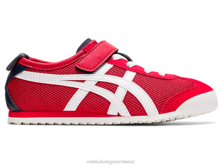 Onitsuka Tiger Mexiko 66 Kinder klassisches Rot/Weiß 8X88645 Schuhe