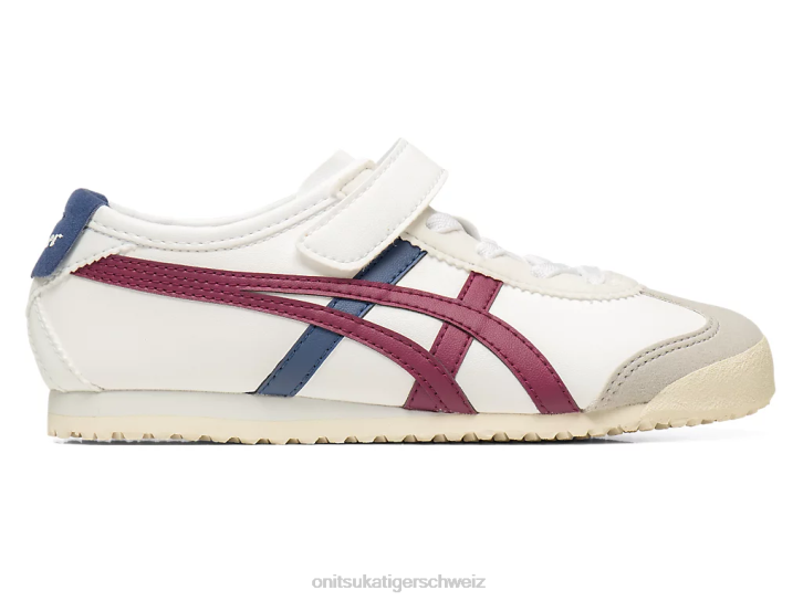 Onitsuka Tiger Mexiko 66 Kinder weiße/getrocknete Beere 8X88625 Schuhe