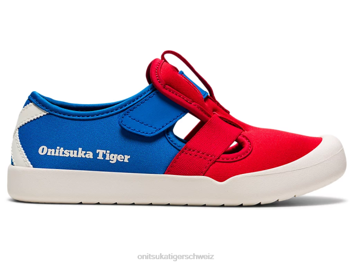 Onitsuka Tiger Sandale Mexico 66 Kinder klassisches Rot/Directoire-Blau 8X88642 Schuhe