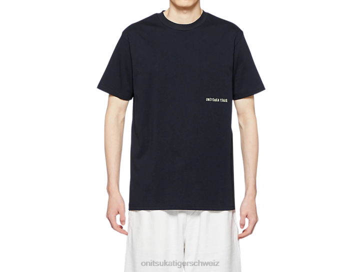 Onitsuka Tiger Grafik-T-Shirt unisex Schwarz 8X88387 Kleidung