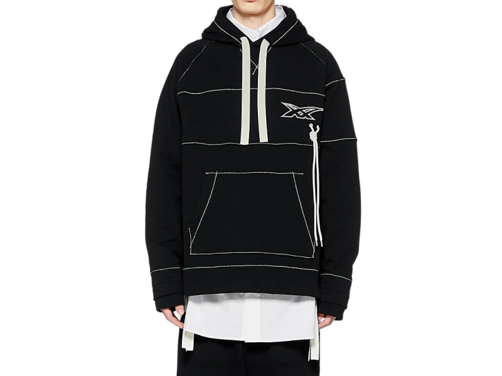 Onitsuka Tiger Kapuzenpullover unisex Schwarz 8X88397 Kleidung