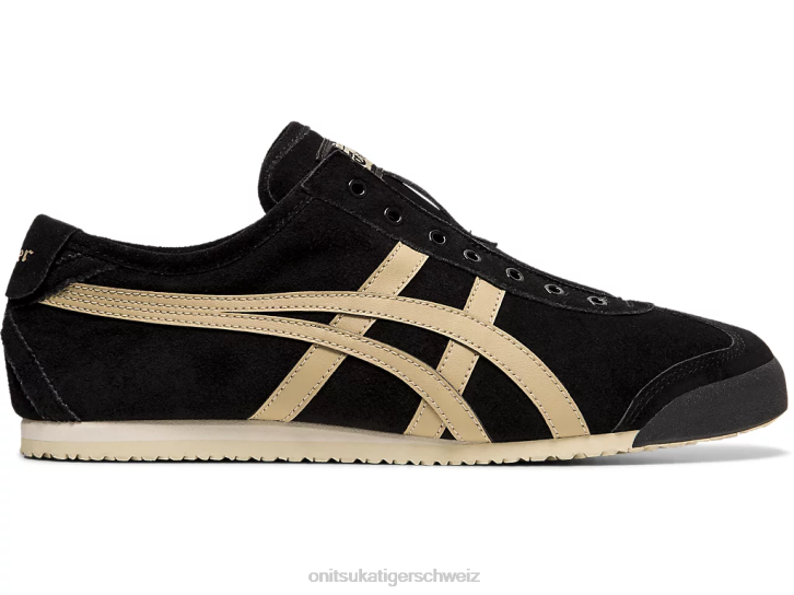 Onitsuka Tiger Mexiko 66 Slip-on unisex Schwarz/Holzkrepp 8X88348 Schuhe