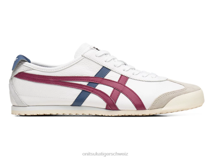 Onitsuka Tiger Mexiko 66 unisex weiße/getrocknete Beere 8X88131 Schuhe