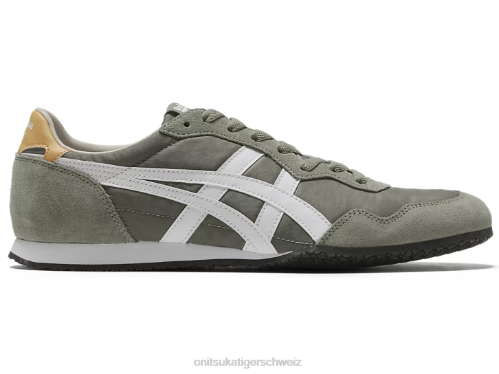 Onitsuka Tiger Serrano unisex gebranntes Oliv/Weiß 8X8876 Schuhe