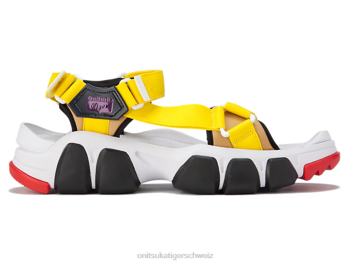 Onitsuka Tiger Zahnriemen unisex weiß/leuchtendes Gelb 8X88232 Schuhe