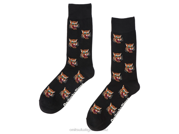 Onitsuka Tiger mittlere Socken unisex Schwarz 8X88492 Zubehör